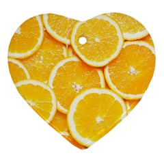 Oranges, Orange, Fruits Ornament (heart)