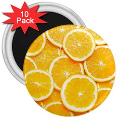 Oranges, Orange, Fruits 3  Magnets (10 Pack) 