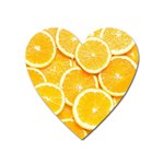 Oranges, Orange, Fruits Heart Magnet Front