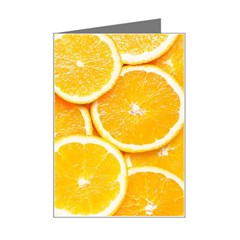 Oranges, Orange, Fruits Mini Greeting Card by kyorashop23