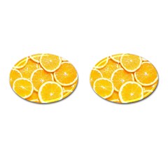 Oranges, Orange, Fruits Cufflinks (oval)