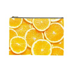 Oranges, Orange, Fruits Cosmetic Bag (large)