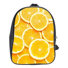 Oranges, Orange, Fruits School Bag (large)