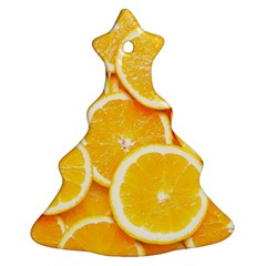 Oranges, Orange, Fruits Christmas Tree Ornament (two Sides)