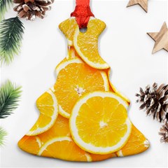 Oranges, Orange, Fruits Christmas Tree Ornament (two Sides)