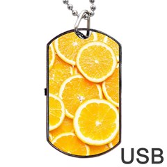 Oranges, Orange, Fruits Dog Tag Usb Flash (one Side)