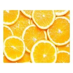 Oranges, Orange, Fruits Two Sides Premium Plush Fleece Blanket (large)