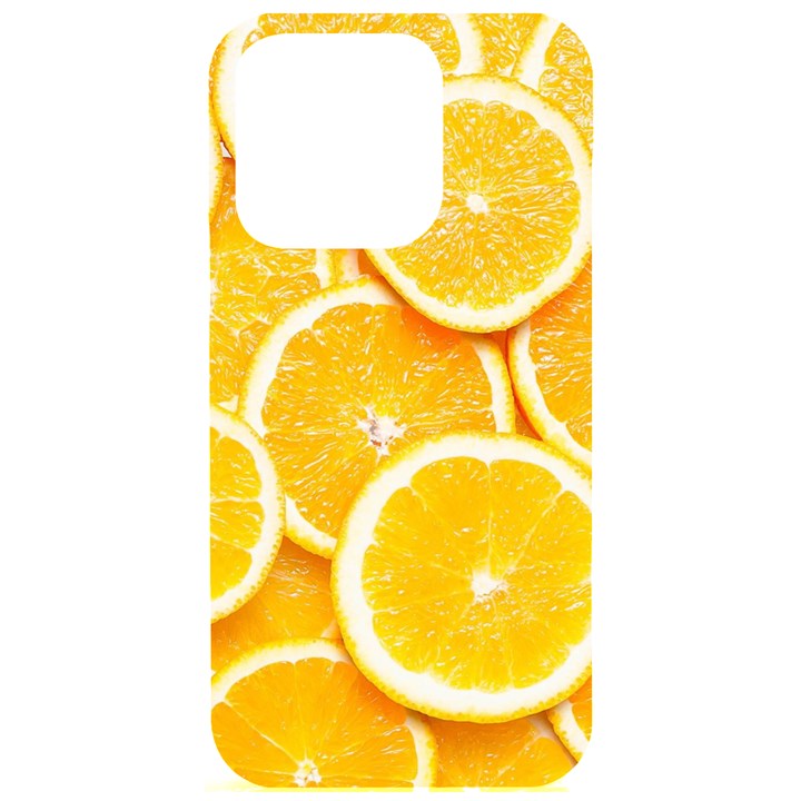 Oranges, Orange, Fruits iPhone 15 Pro Black UV Print PC Hardshell Case