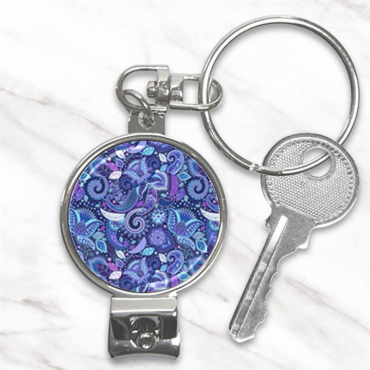 Patterns, Doodles, Pattern, Colorful Nail Clippers Key Chain