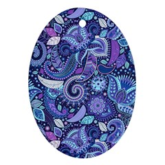 Patterns, Doodles, Pattern, Colorful Oval Ornament (two Sides)