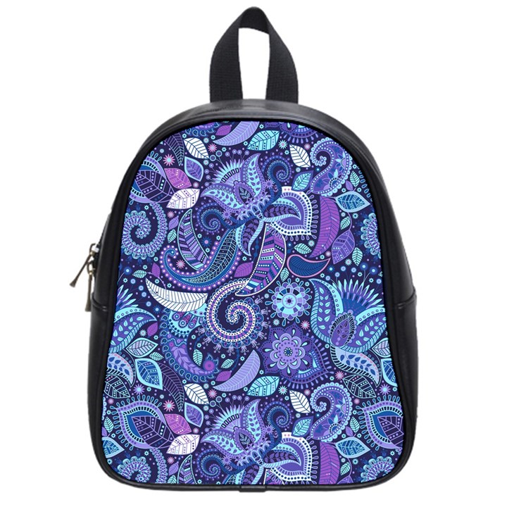 Patterns, Doodles, Pattern, Colorful School Bag (Small)