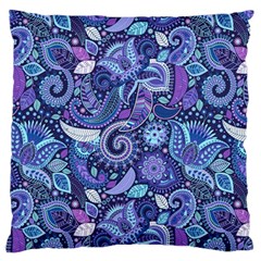 Patterns, Doodles, Pattern, Colorful Large Premium Plush Fleece Cushion Case (two Sides)