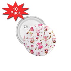 Pink Woodland Animals, Koteto 1 75  Buttons (10 Pack)