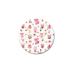 Pink Woodland Animals, Koteto Golf Ball Marker (4 Pack)