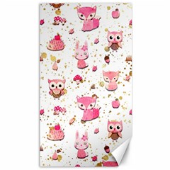 Pink Woodland Animals, Koteto Canvas 40  X 72 