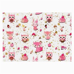 Pink Woodland Animals, Koteto Large Glasses Cloth (2 Sides)