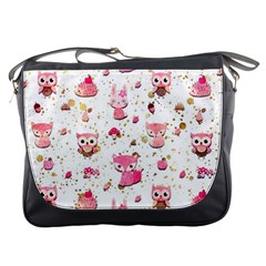 Pink Woodland Animals, Koteto Messenger Bag