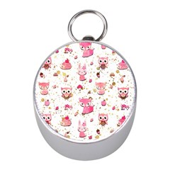 Pink Woodland Animals, Koteto Mini Silver Compasses