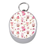 Pink Woodland Animals, Koteto Mini Silver Compasses Front