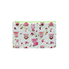 Pink Woodland Animals, Koteto Cosmetic Bag (xs)