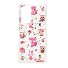 Pink Woodland Animals, Koteto Samsung Galaxy Note 20 Ultra Tpu Uv Case by kyorashop23