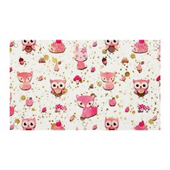 Pink Woodland Animals, Koteto Banner And Sign 5  X 3  by kyorashop23