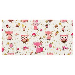 Pink Woodland Animals, Koteto Banner And Sign 8  X 4  by kyorashop23