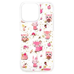 Pink Woodland Animals, Koteto Iphone 15 Plus Tpu Uv Print Case by kyorashop23