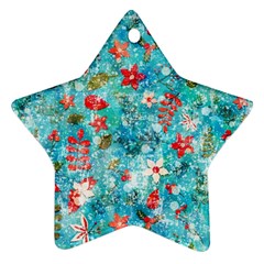 Snowy Winter Foliage, Adoxali, Christmas, Berry, Blue Ornament (star)