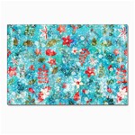 Snowy Winter Foliage, Adoxali, Christmas, Berry, Blue Postcard 4 x 6  (Pkg of 10) Front