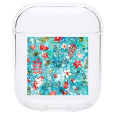 Snowy Winter Foliage, Adoxali, Christmas, Berry, Blue Hard Pc Airpods 1/2 Case