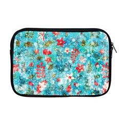 Snowy Winter Foliage, Adoxali, Christmas, Berry, Blue Apple Macbook Pro 17  Zipper Case