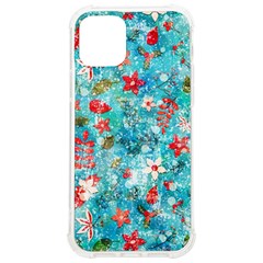 Snowy Winter Foliage, Adoxali, Christmas, Berry, Blue Iphone 12/12 Pro Tpu Uv Print Case