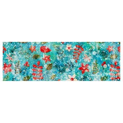 Snowy Winter Foliage, Adoxali, Christmas, Berry, Blue Banner And Sign 12  X 4 