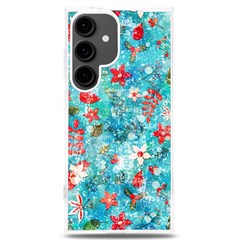 Snowy Winter Foliage, Adoxali, Christmas, Berry, Blue Samsung Galaxy S24 Plus 6 7 Inch Tpu Uv Case