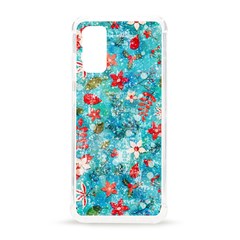 Snowy Winter Foliage, Adoxali, Christmas, Berry, Blue Samsung Galaxy S20 6 2 Inch Tpu Uv Case by kyorashop23