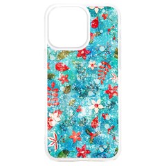 Snowy Winter Foliage, Adoxali, Christmas, Berry, Blue Iphone 15 Plus Tpu Uv Print Case by kyorashop23