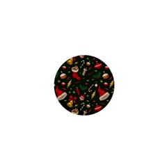 Texture, Pattern, Red, Craciun, Christmas, Hat, Santa, Green 1  Mini Magnets