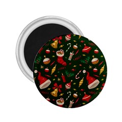 Texture, Pattern, Red, Craciun, Christmas, Hat, Santa, Green 2 25  Magnets