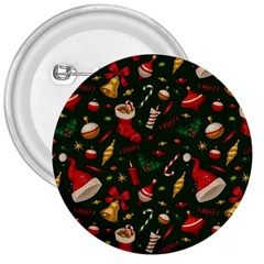 Texture, Pattern, Red, Craciun, Christmas, Hat, Santa, Green 3  Buttons