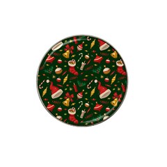 Texture, Pattern, Red, Craciun, Christmas, Hat, Santa, Green Hat Clip Ball Marker