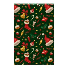 Texture, Pattern, Red, Craciun, Christmas, Hat, Santa, Green Shower Curtain 48  X 72  (small) 