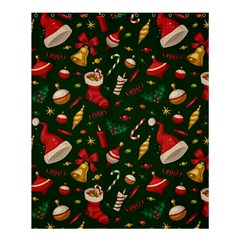 Texture, Pattern, Red, Craciun, Christmas, Hat, Santa, Green Shower Curtain 60  X 72  (medium) 