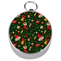 Texture, Pattern, Red, Craciun, Christmas, Hat, Santa, Green Silver Compasses