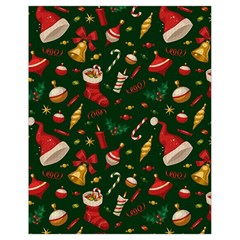 Texture, Pattern, Red, Craciun, Christmas, Hat, Santa, Green Drawstring Bag (small)