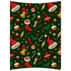 Texture, Pattern, Red, Craciun, Christmas, Hat, Santa, Green Back Support Cushion