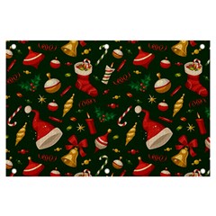 Texture, Pattern, Red, Craciun, Christmas, Hat, Santa, Green Banner And Sign 6  X 4 