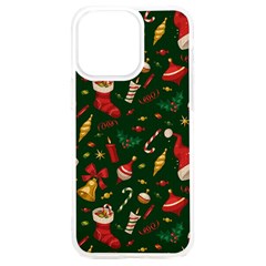 Texture, Pattern, Red, Craciun, Christmas, Hat, Santa, Green Iphone 15 Plus Tpu Uv Print Case