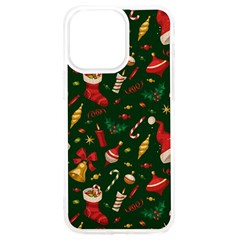 Texture, Pattern, Red, Craciun, Christmas, Hat, Santa, Green Iphone 15 Pro Max Tpu Uv Print Case