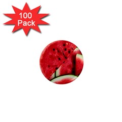 Watermelon, Fruit, Green, Red 1  Mini Magnets (100 Pack) 